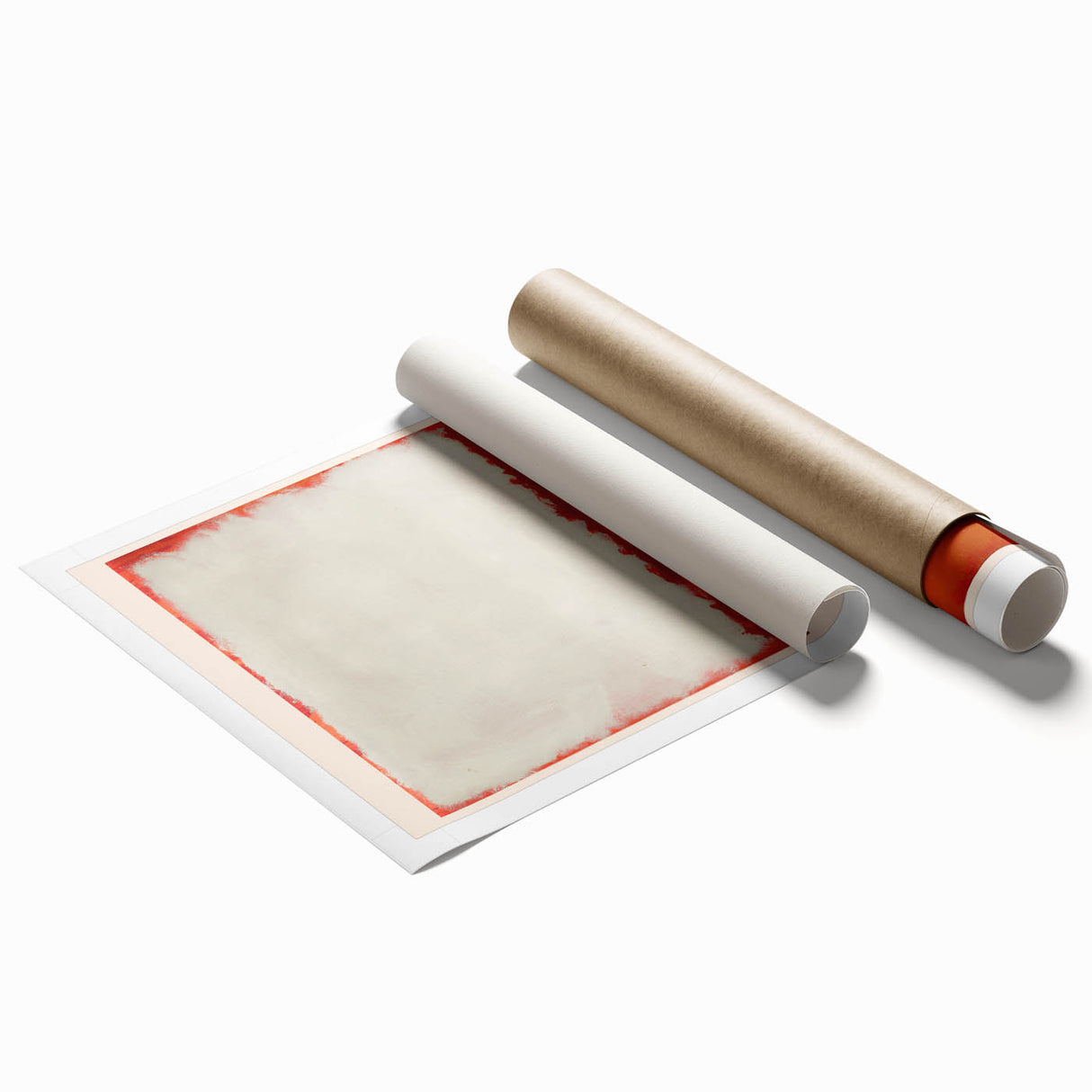 Modern Abstract Wall Art - Rothko-Inspired Canvas with Warm Tones