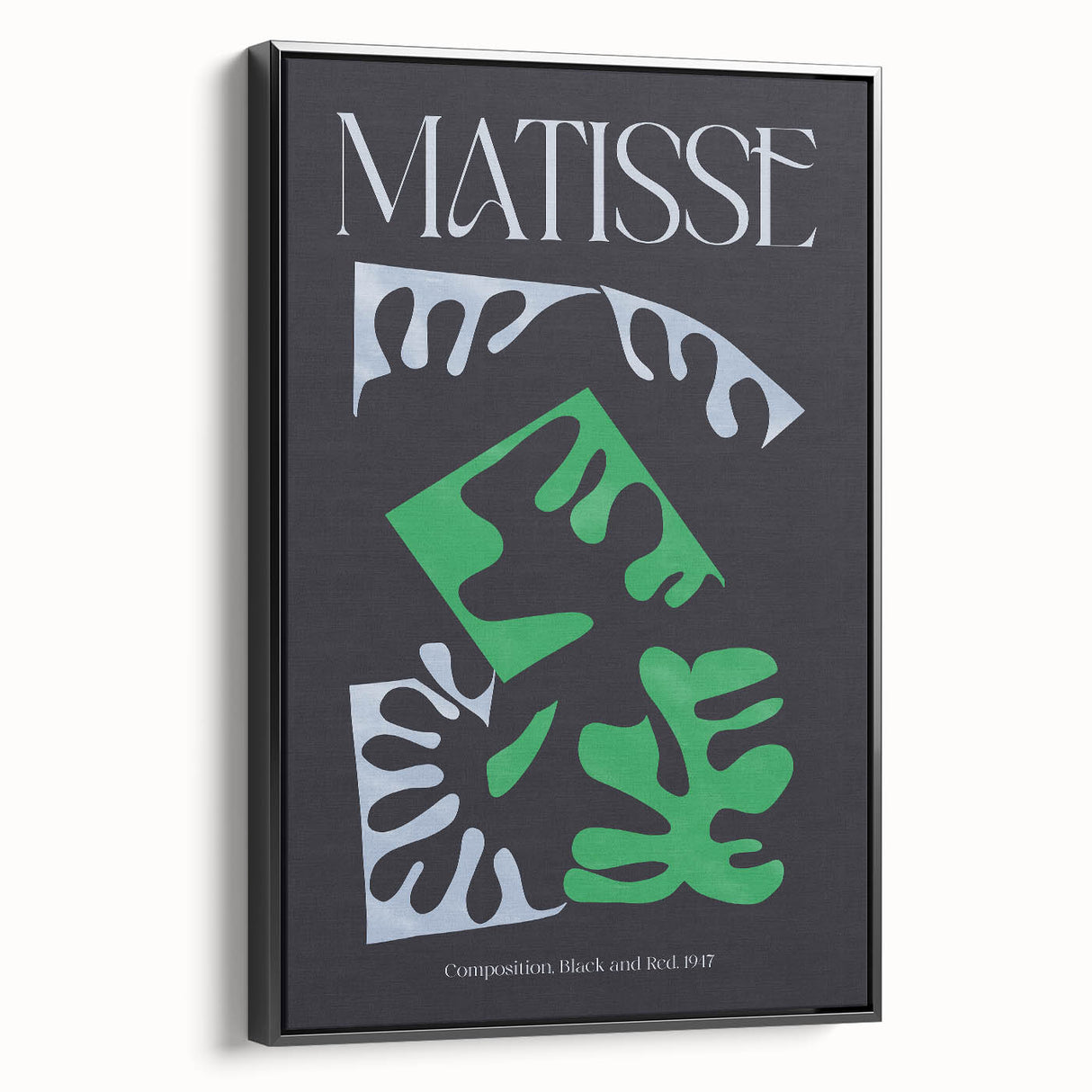 Contemporary Art Prints – Composition Black and Green, Modern Wall Decor