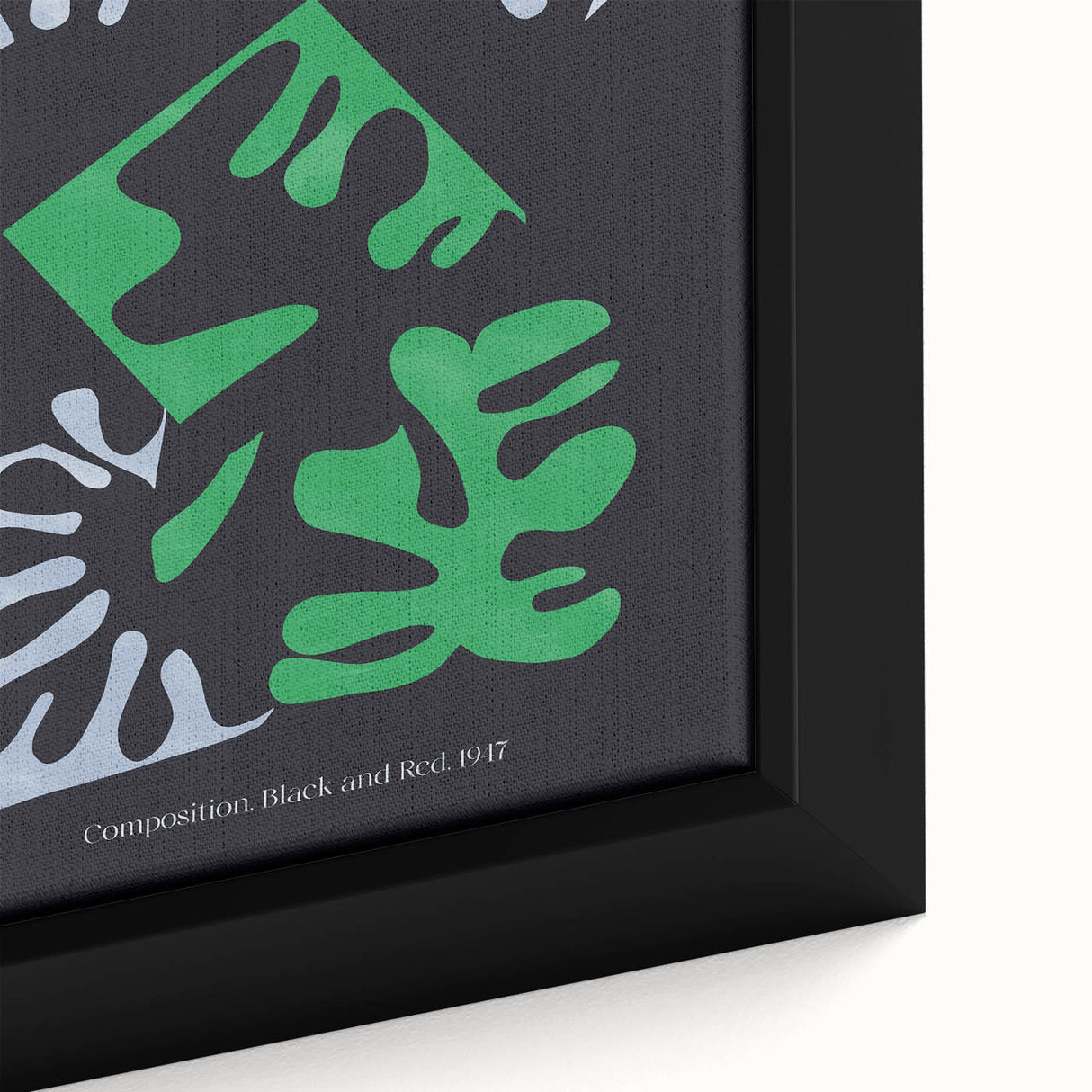 Contemporary Art Prints – Composition Black and Green, Modern Wall Decor