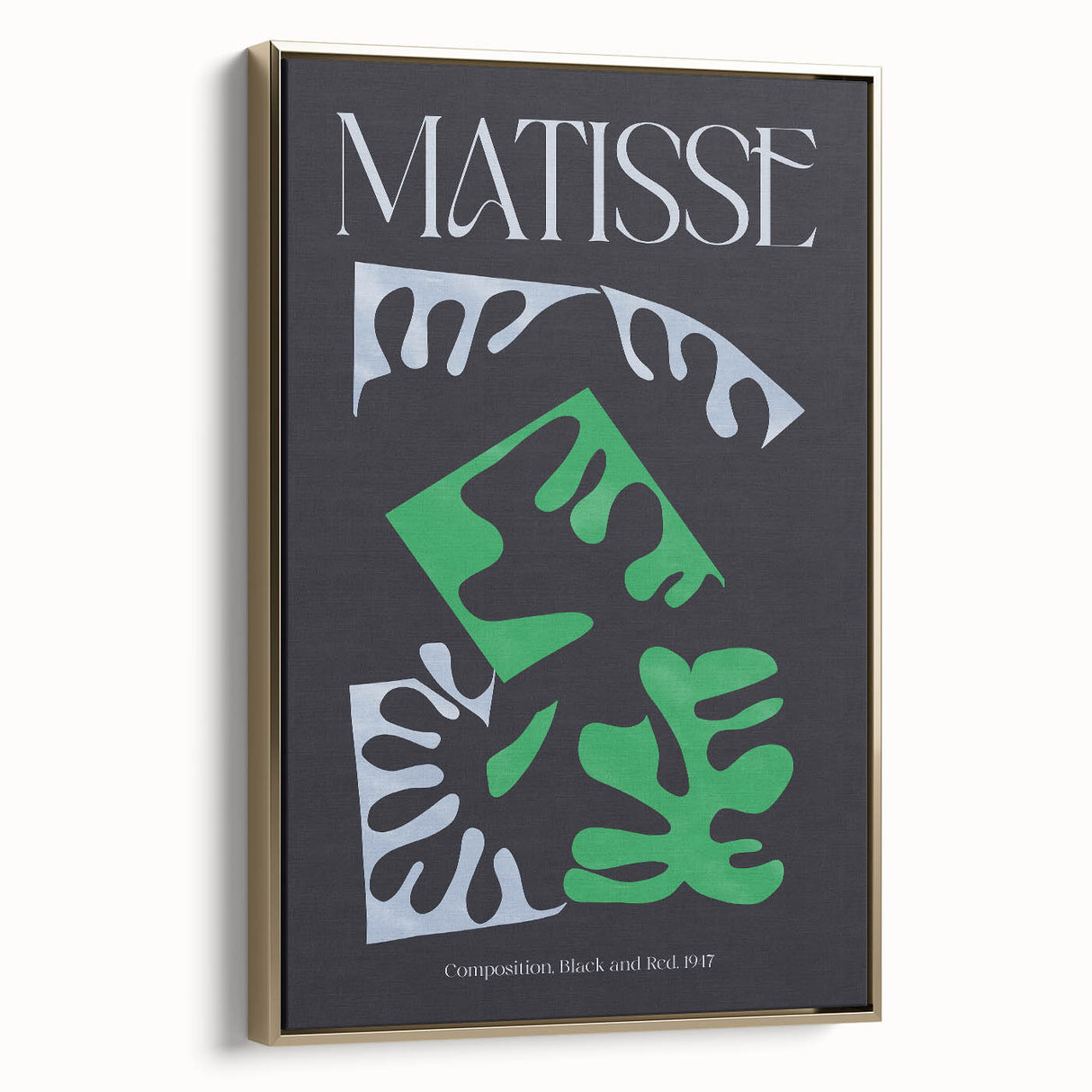 Contemporary Art Prints – Composition Black and Green, Modern Wall Decor