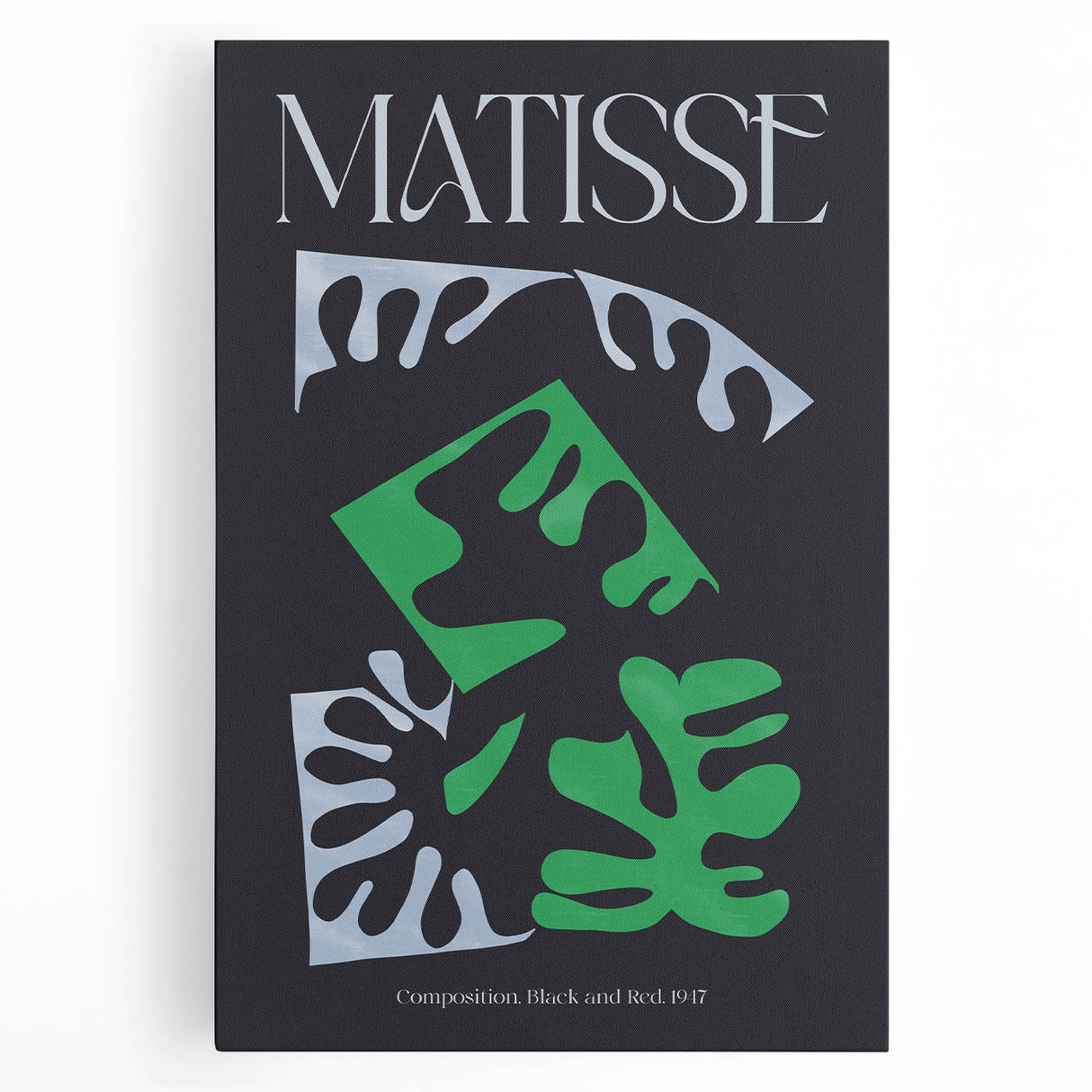 Contemporary Art Prints – Composition Black and Green, Modern Wall Decor