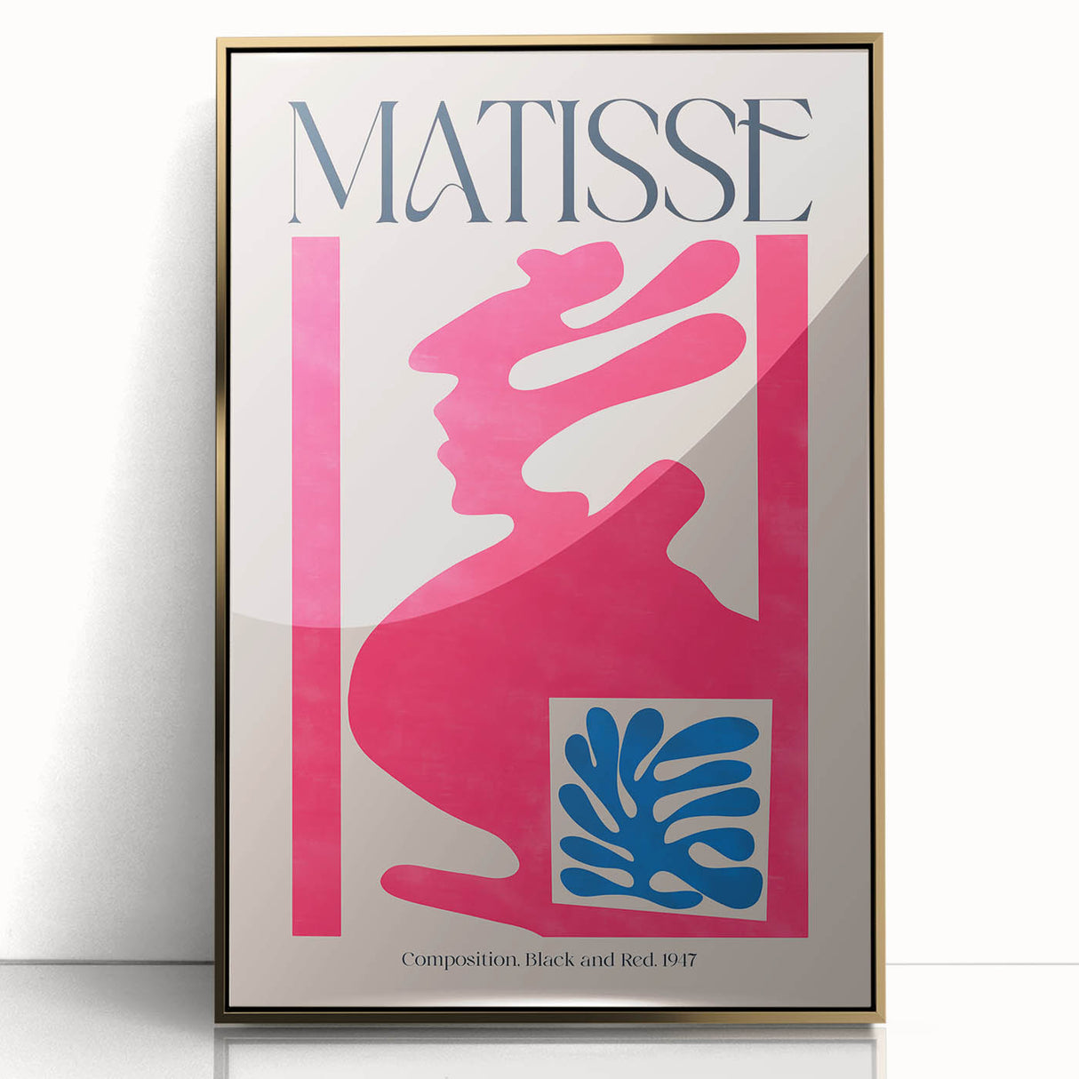 Contemporary Art Prints – Composition Pink and Blue, Modern Wall Decor