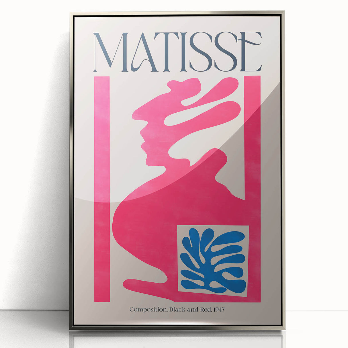 Contemporary Art Prints – Composition Pink and Blue, Modern Wall Decor