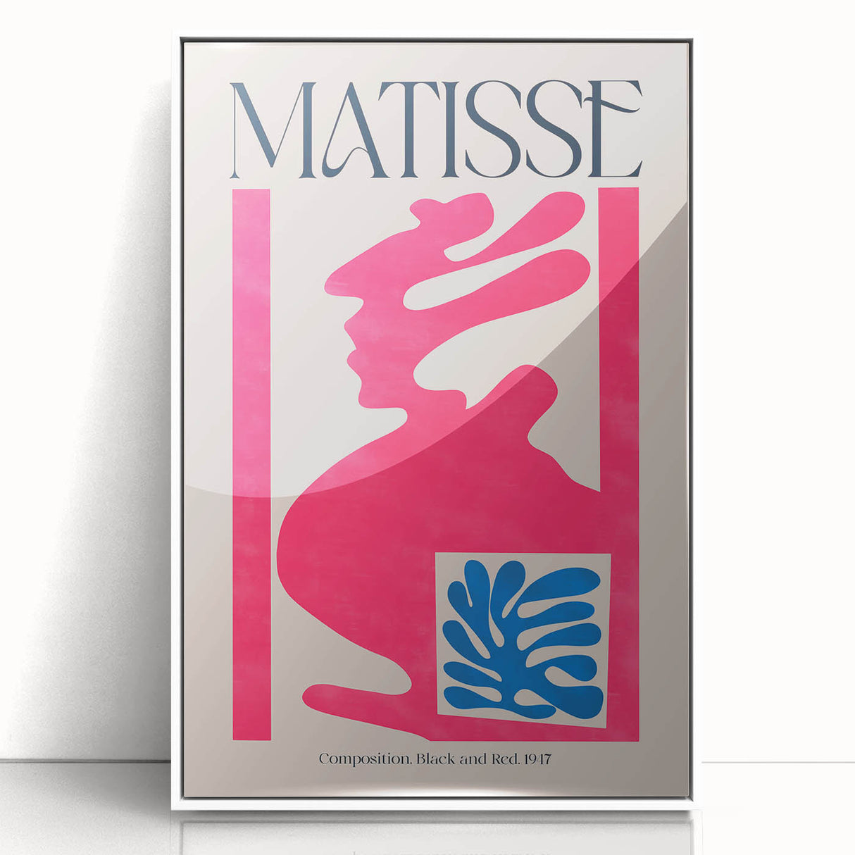 Contemporary Art Prints – Composition Pink and Blue, Modern Wall Decor