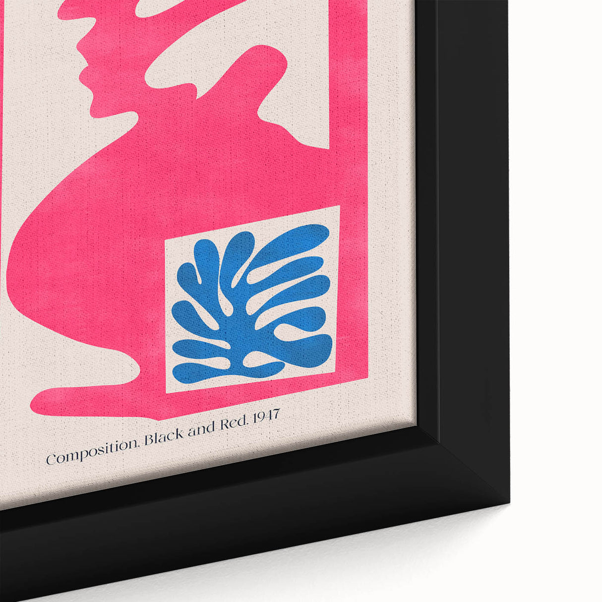Contemporary Art Prints – Composition Pink and Blue, Modern Wall Decor