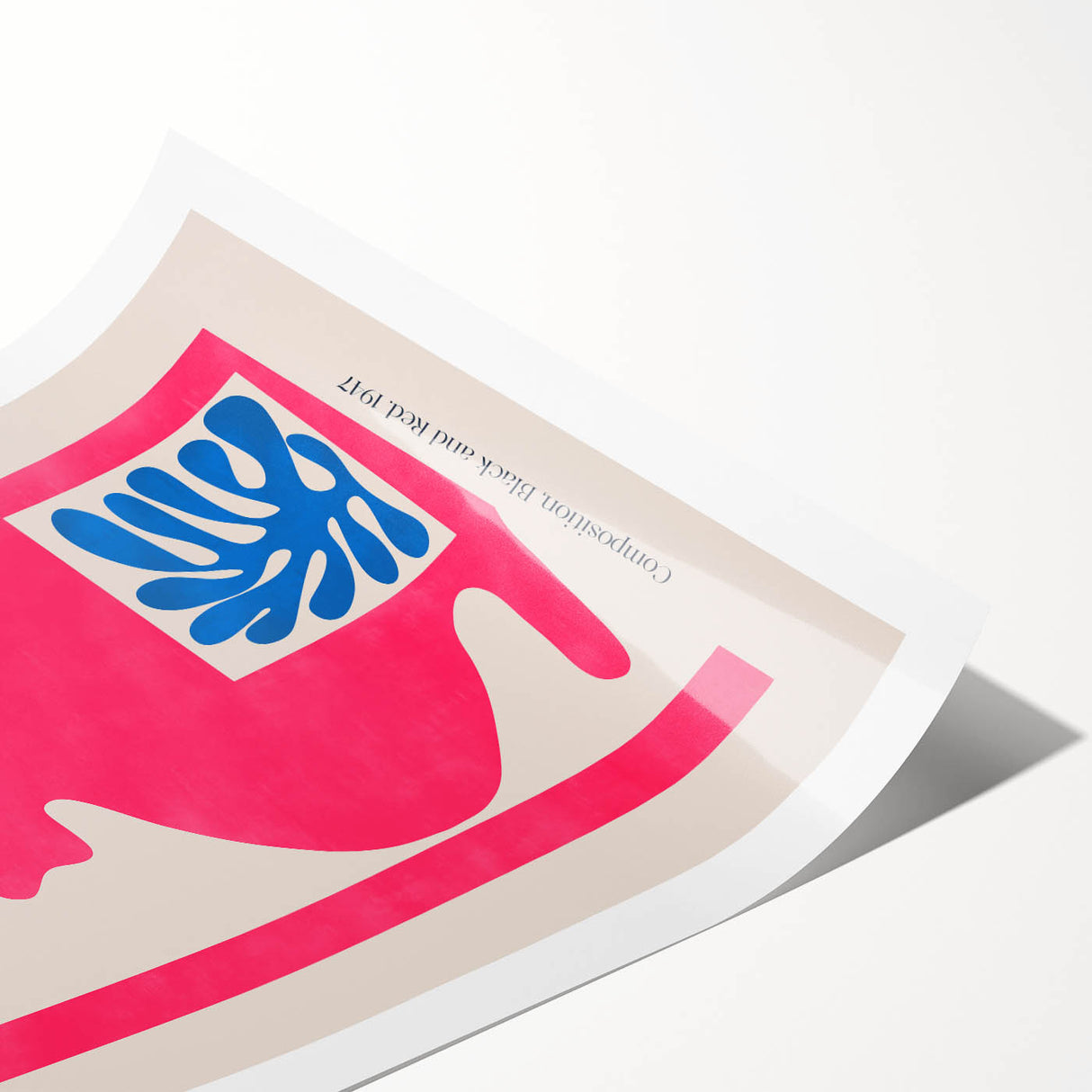 Contemporary Art Prints – Composition Pink and Blue, Modern Wall Decor