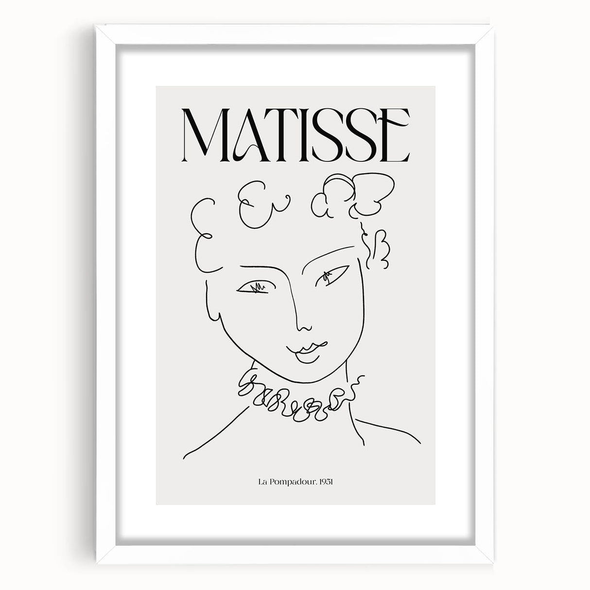 Contemporary Art Prints – La Pompadour, 1951, Modern Minimalist Decor
