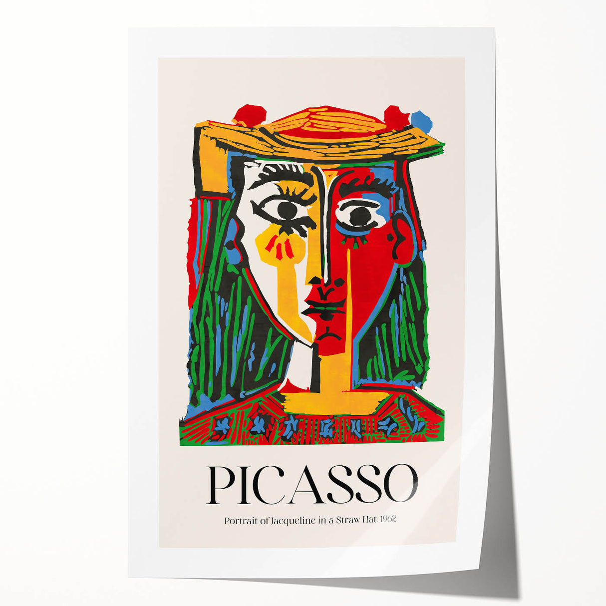 Contemporary Art Prints - Modern Wall Decor with Vibrant Abstract Portrait
