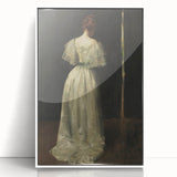 Woman in Elegant Gown – Dark Academia Wall Art, Moody Aesthetic Decor