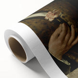 Dark Academia Wall Art - Hands with Skull and Flower for Gothic Decor