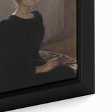 Dark Academia Wall Art: Woman with Palette in Light, Gothic Print