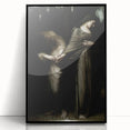 Dark Academia Wall Art: Two Women in Shadows, Vintage Gothic Print