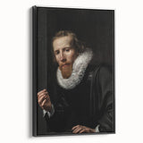 Dark Academia Wall Art: Portrait of Gentleman in Black, Gothic Print