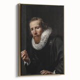 Dark Academia Wall Art: Portrait of Gentleman in Black, Gothic Print