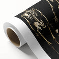 Dark Academia Wall Art: Skeleton Family in Shadows, Gothic Print