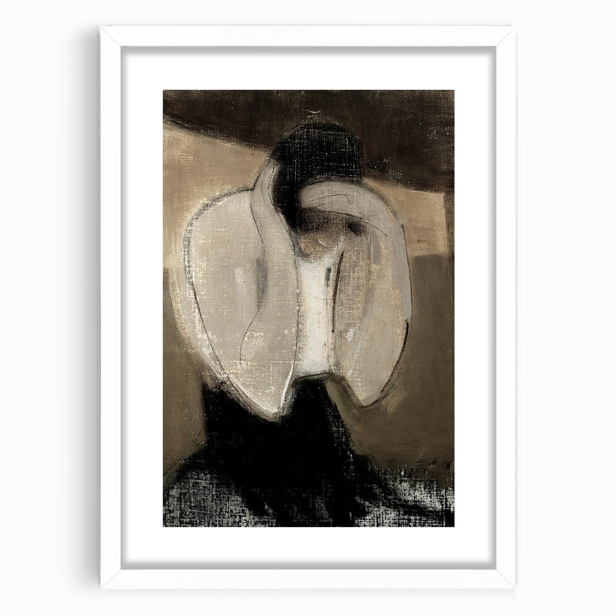 Dark Academia Wall Art - Shadowy Art Piece for Moody Aesthetic Decor