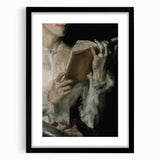 Dark Academia Wall Art - Classic Literature Reading Scene for Decor