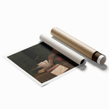 Dark Academia Wall Art – Classic Literature Art with Skull & Books