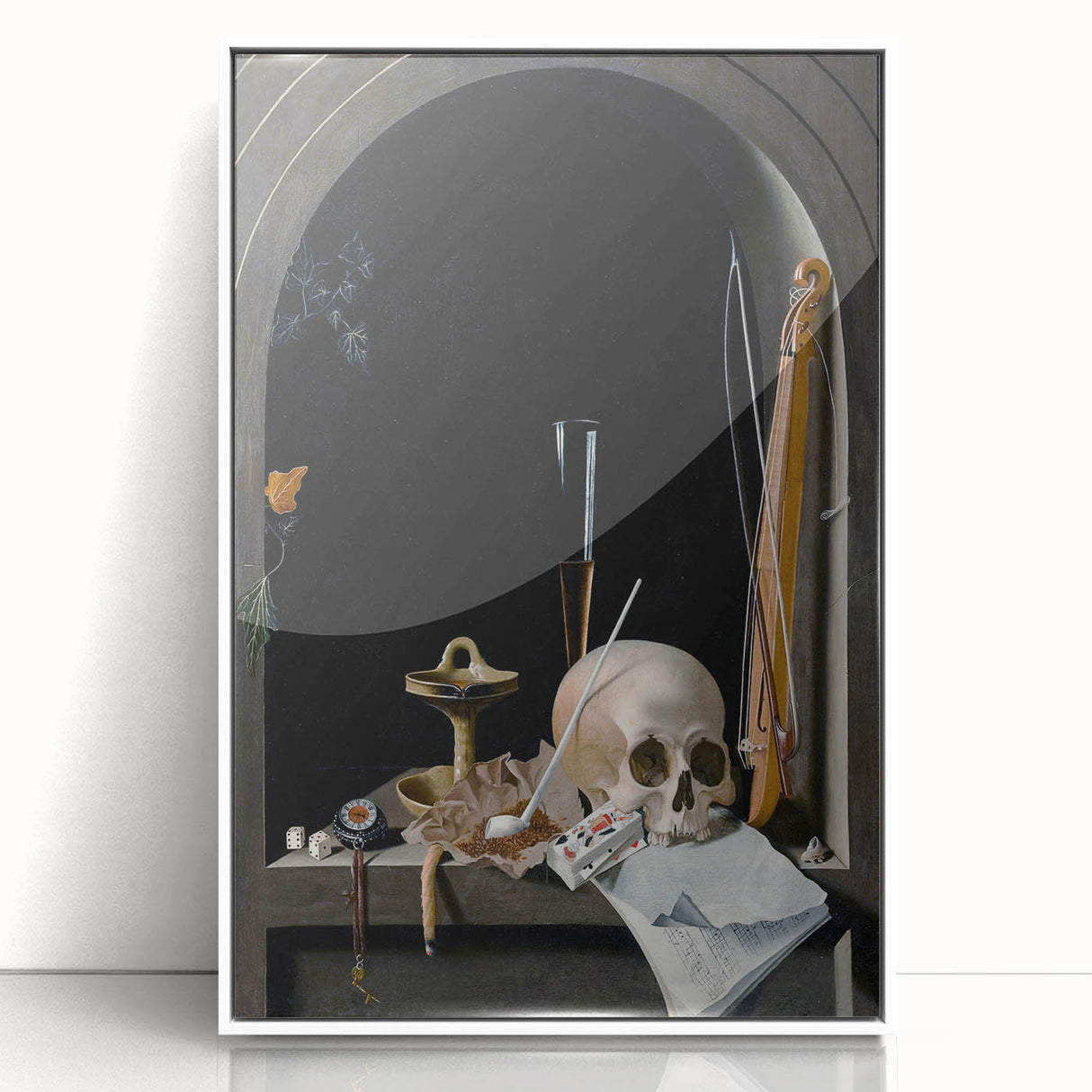 Gothic Dark Academia Wall Art – Moody Still Life for Aesthetic Decor