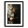 Close-Up of Hands with Book and Lace – Dark Academia Wall Art, Gothic Elegance