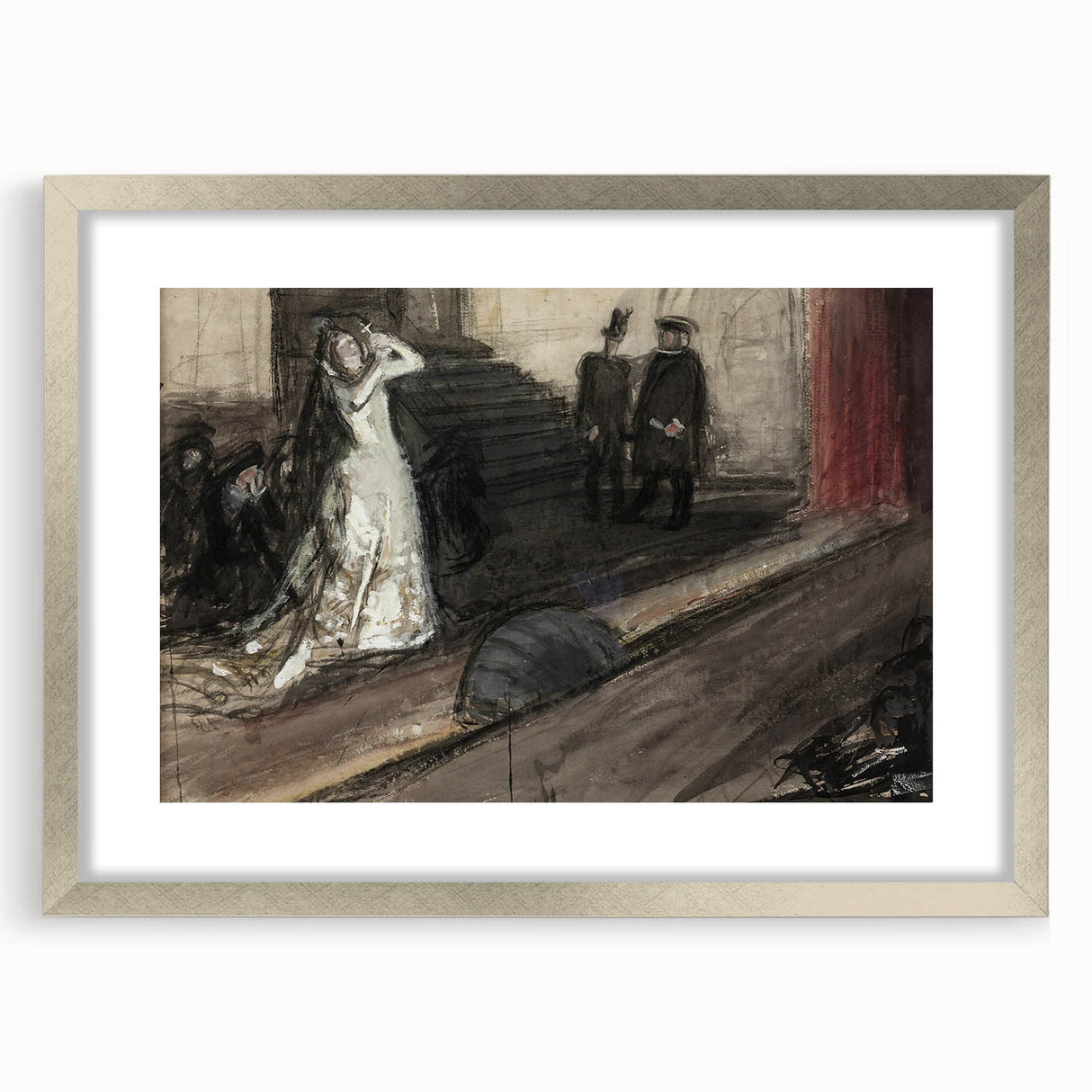 Dark Academia Wall Art - Mysterious Gothic Scene - Moody Aesthetic Decor