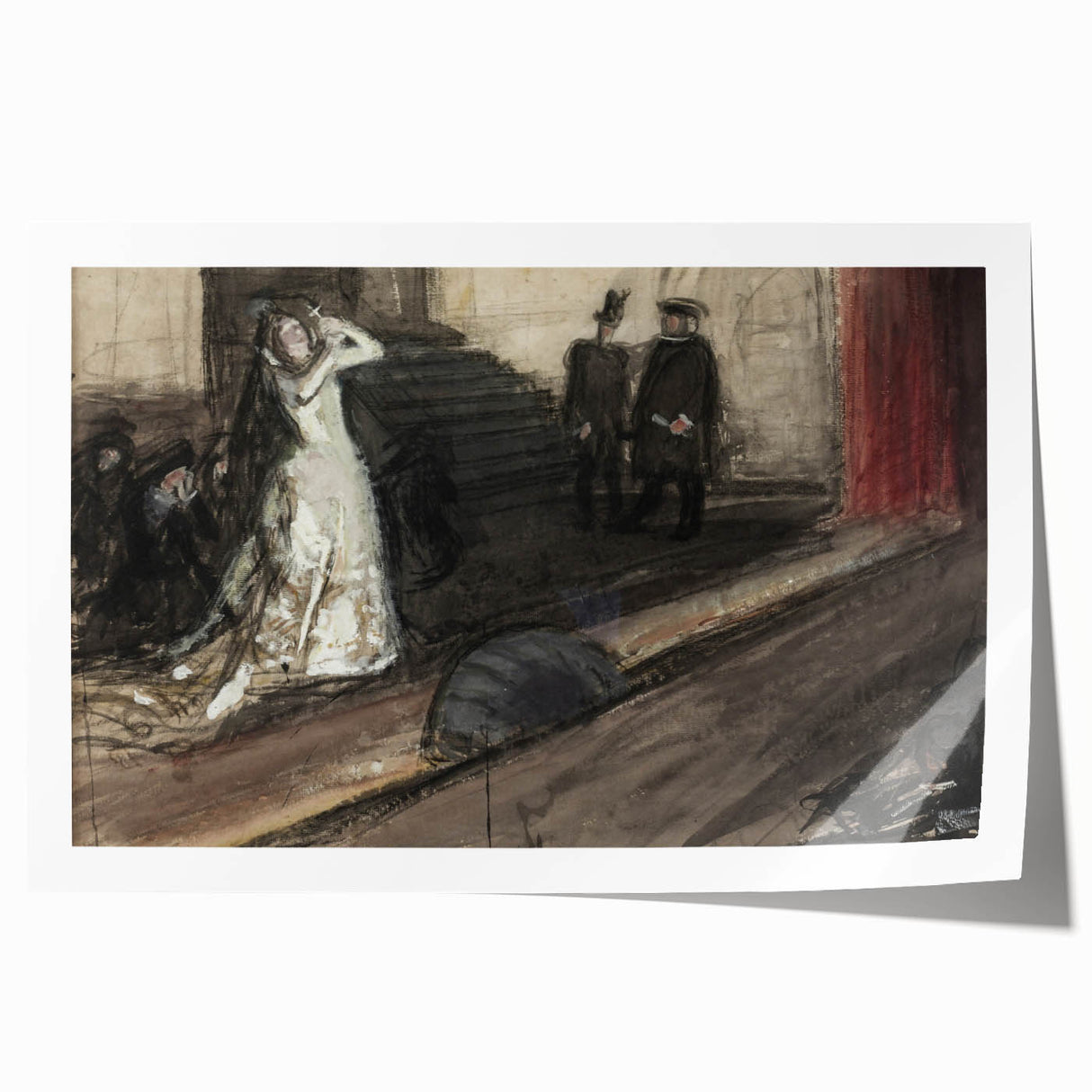 Dark Academia Wall Art - Mysterious Gothic Scene - Moody Aesthetic Decor