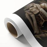 Dark Academia Wall Art - Three Skeletons Gothic Print - Moody Decor