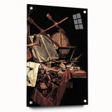 Dark Academia Wall Art - Vintage Gothic Still Life with Instruments