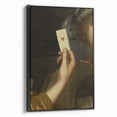 Dark Academia Wall Art - Vintage Gothic Hand Holding a Heart Card