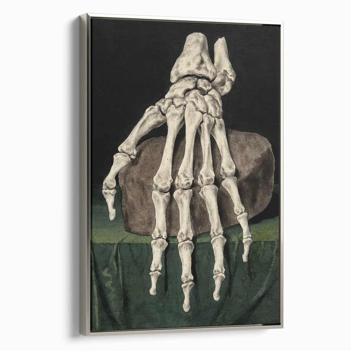Dark Academia Wall Art - Gothic Skeleton Hand for Moody Aesthetic Decor