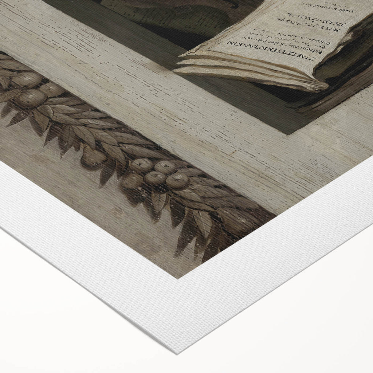 Dark Academia Wall Art – Still Life with Owl, Books, and Violin