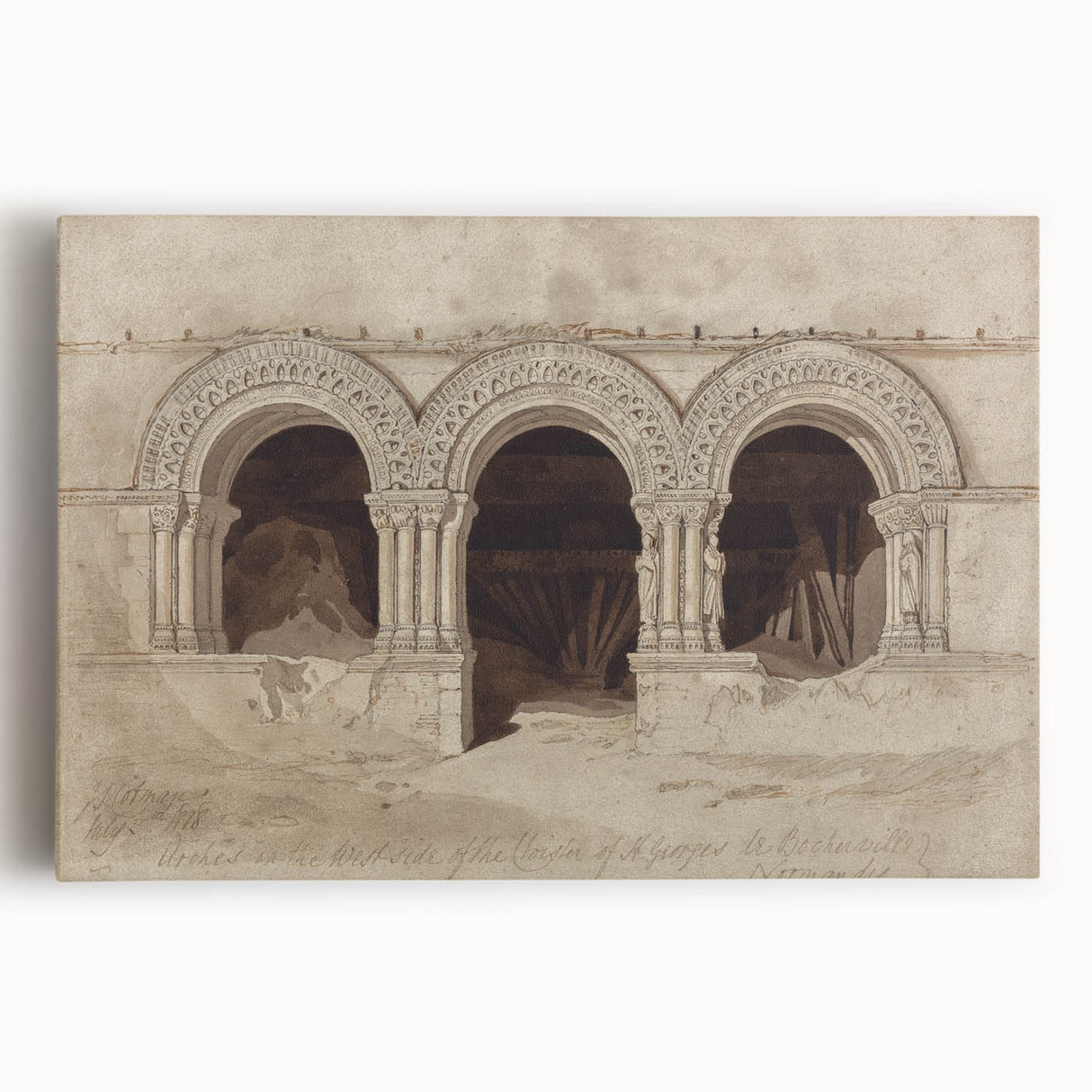 Dark Moody Wall Art - Ancient Archways Study - Timeless Dark Prints