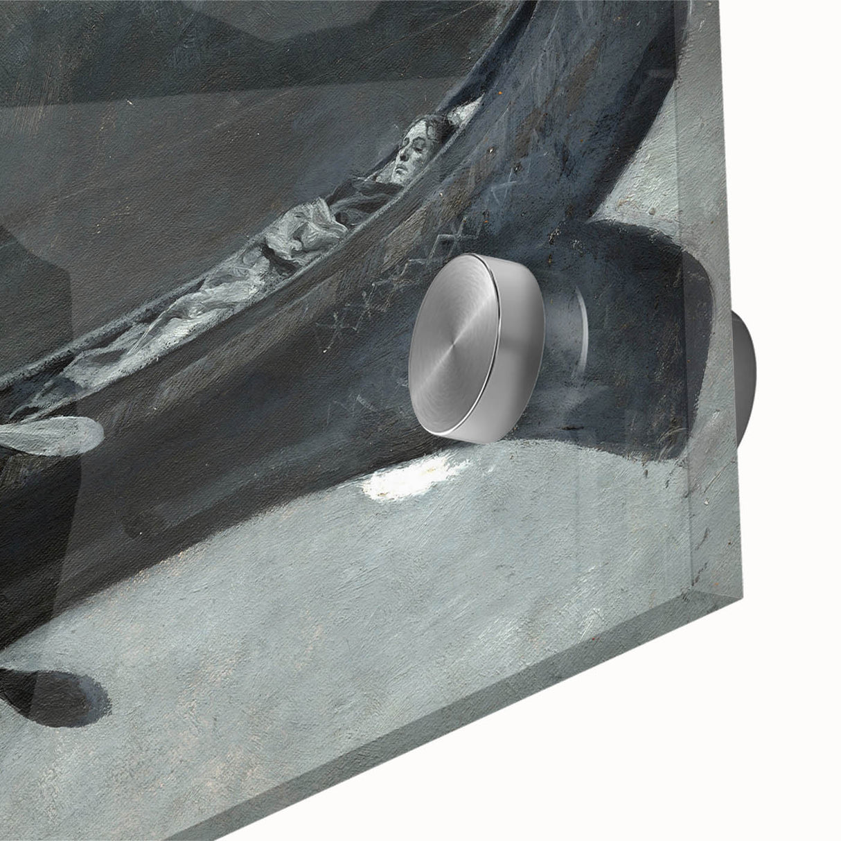 Dark Moody Wall Art - Moonlit River Journey - Moody Interior Art