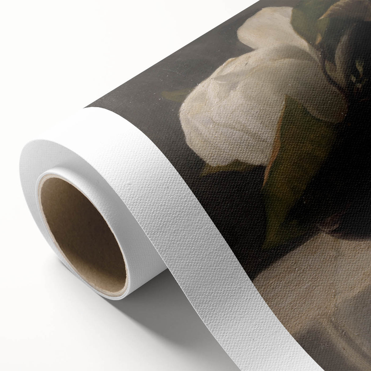 Dark Moody Still Life: White Flower in Vase Wall Art for Home Decor