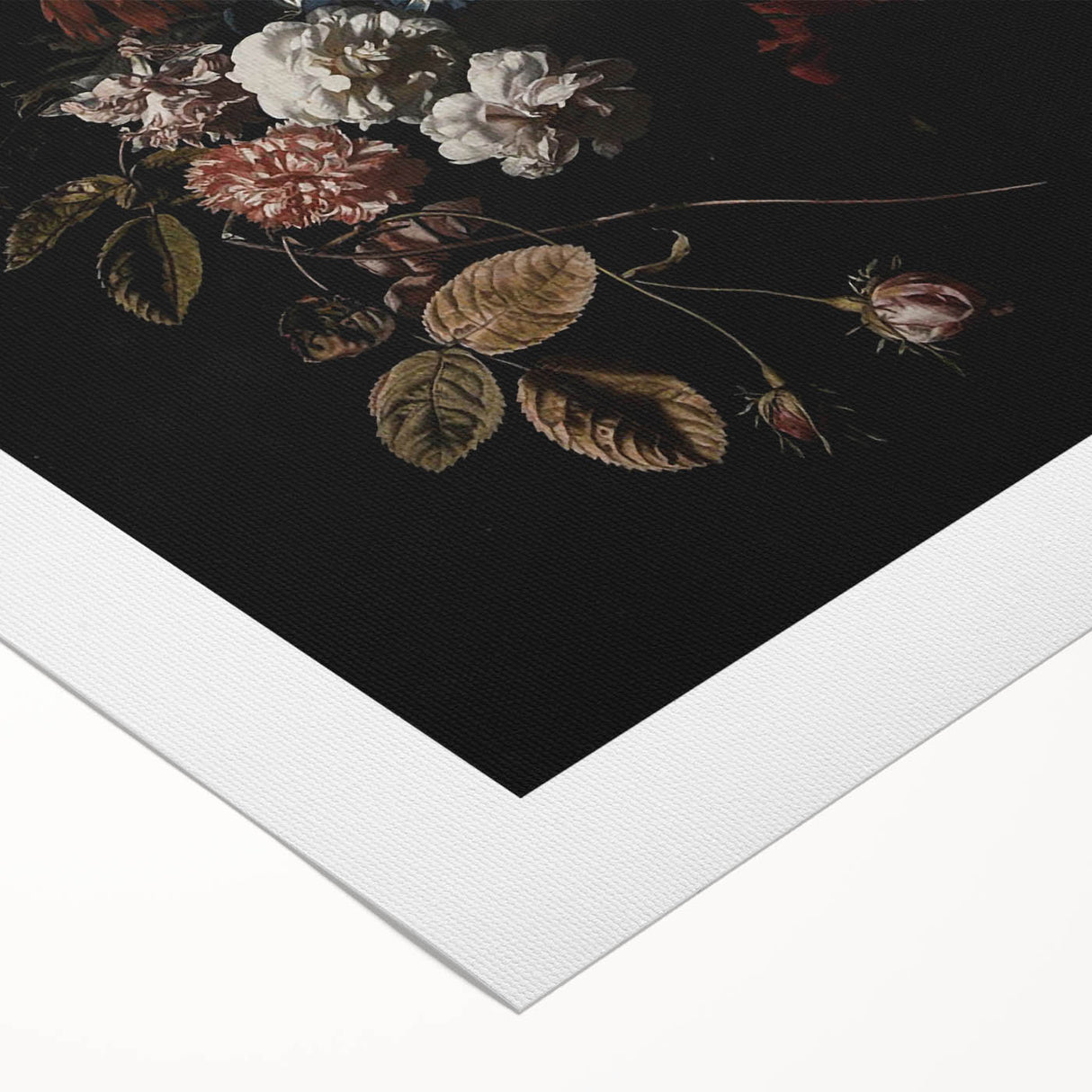 Dramatic Dark Floral Art: Moody Bouquet Wall Print for Interior Decor