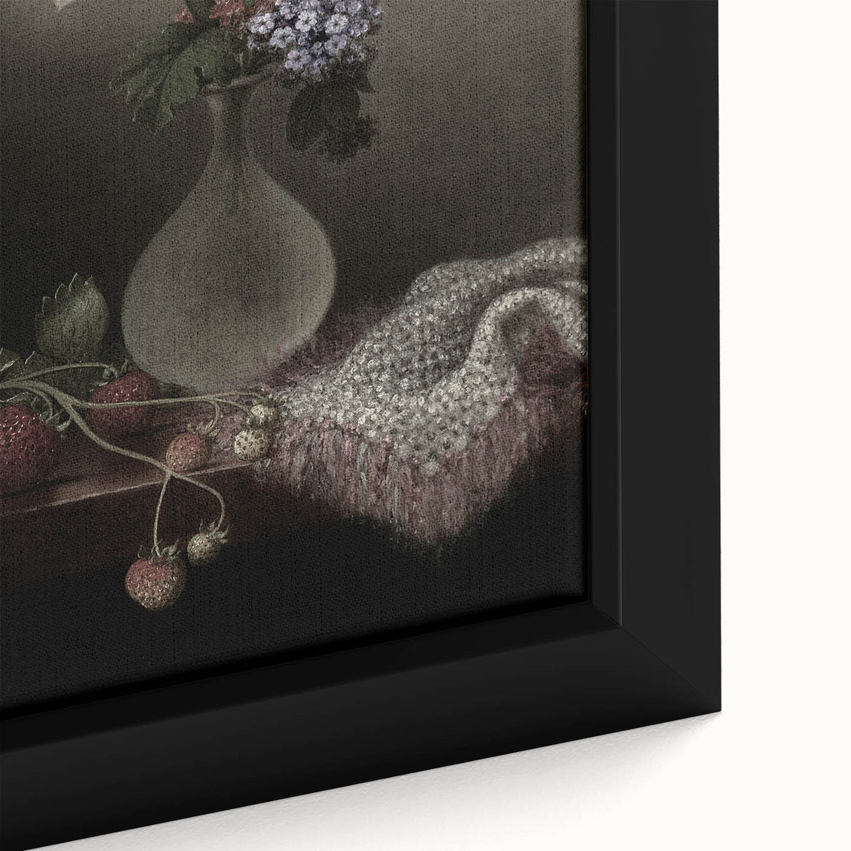 Dark Moody Wall Art: Dramatic Floral Still Life for Timeless Interiors