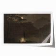 Dark Moody Wall Art - Atmospheric Moonlit Landscape for Timeless Decor