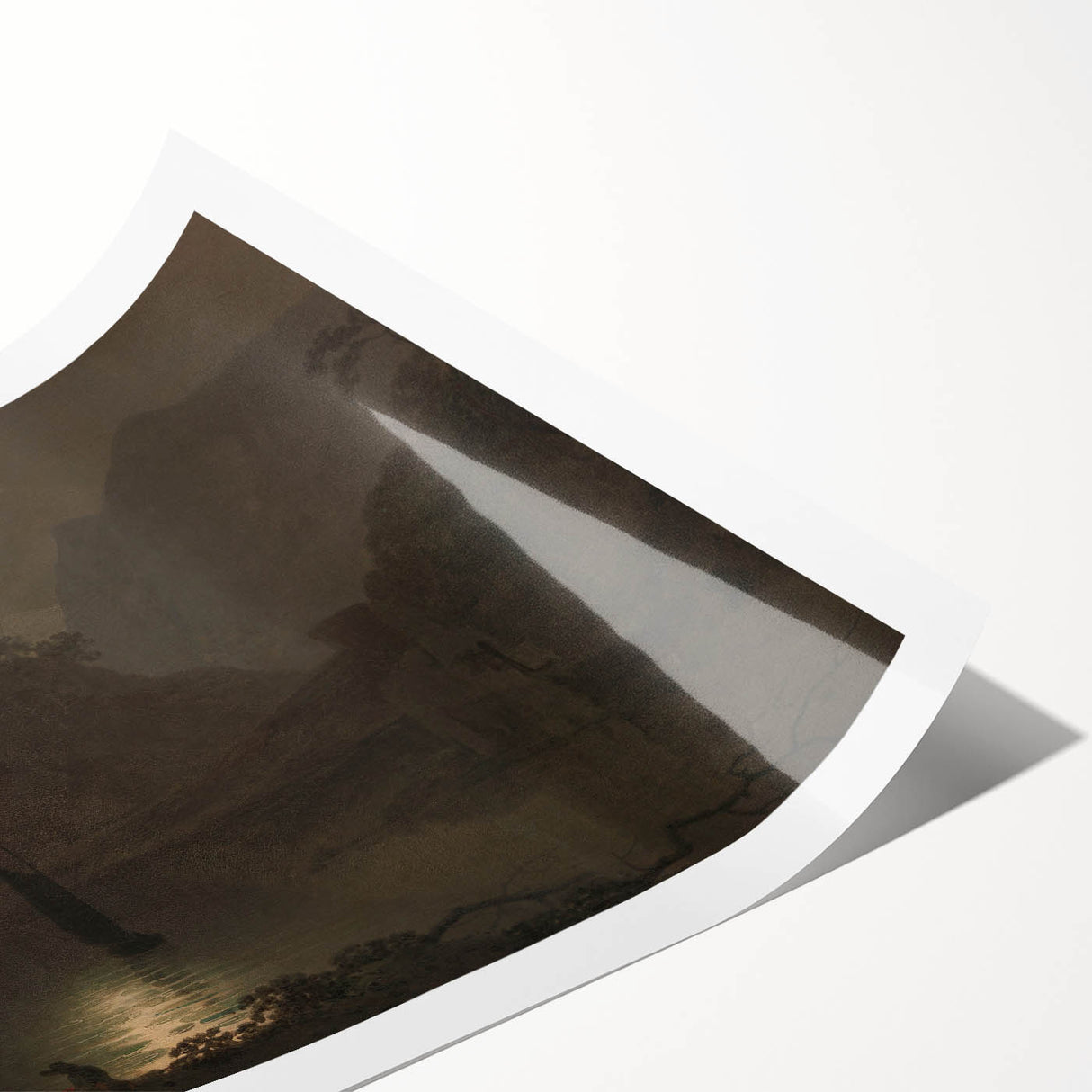 Dark Moody Wall Art - Atmospheric Moonlit Landscape for Timeless Decor