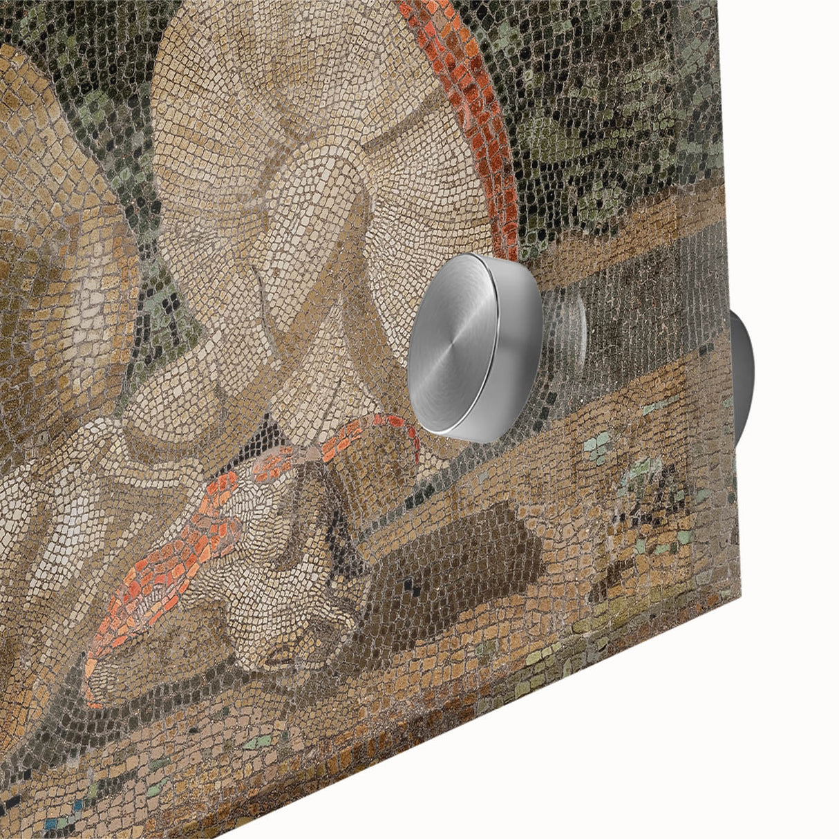 Dark Moody Wall Art: Mosaic Rabbit & Mushrooms - Timeless Dark Print