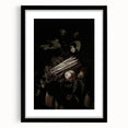 Dark Moody Wall Art - Elegant Still Life with Asparagus and Fruit