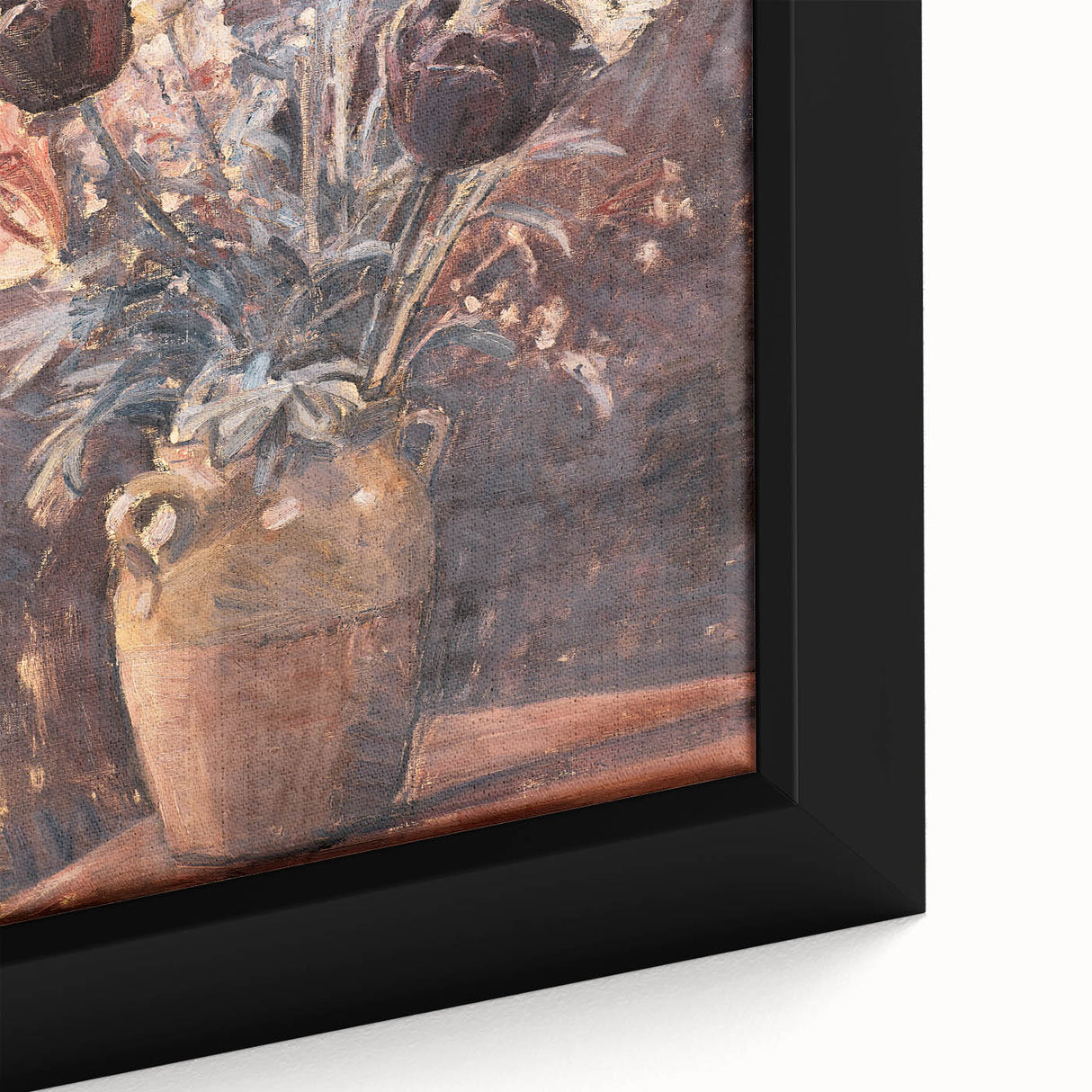 Rustic Floral Still Life - Warm Moody Flowers in a Vintage Vase
