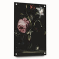 Dark Moody Floral Art - Elegant Flower Arrangement with Rich Lighting