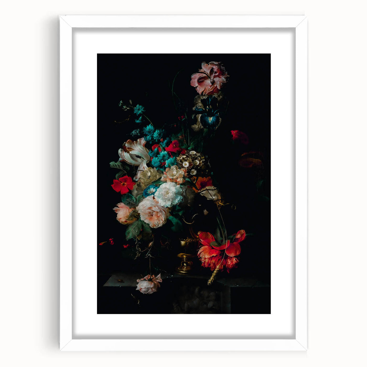 Timeless Dark Prints: Moody Floral Dark Moody Wall Art for Interior Decor
