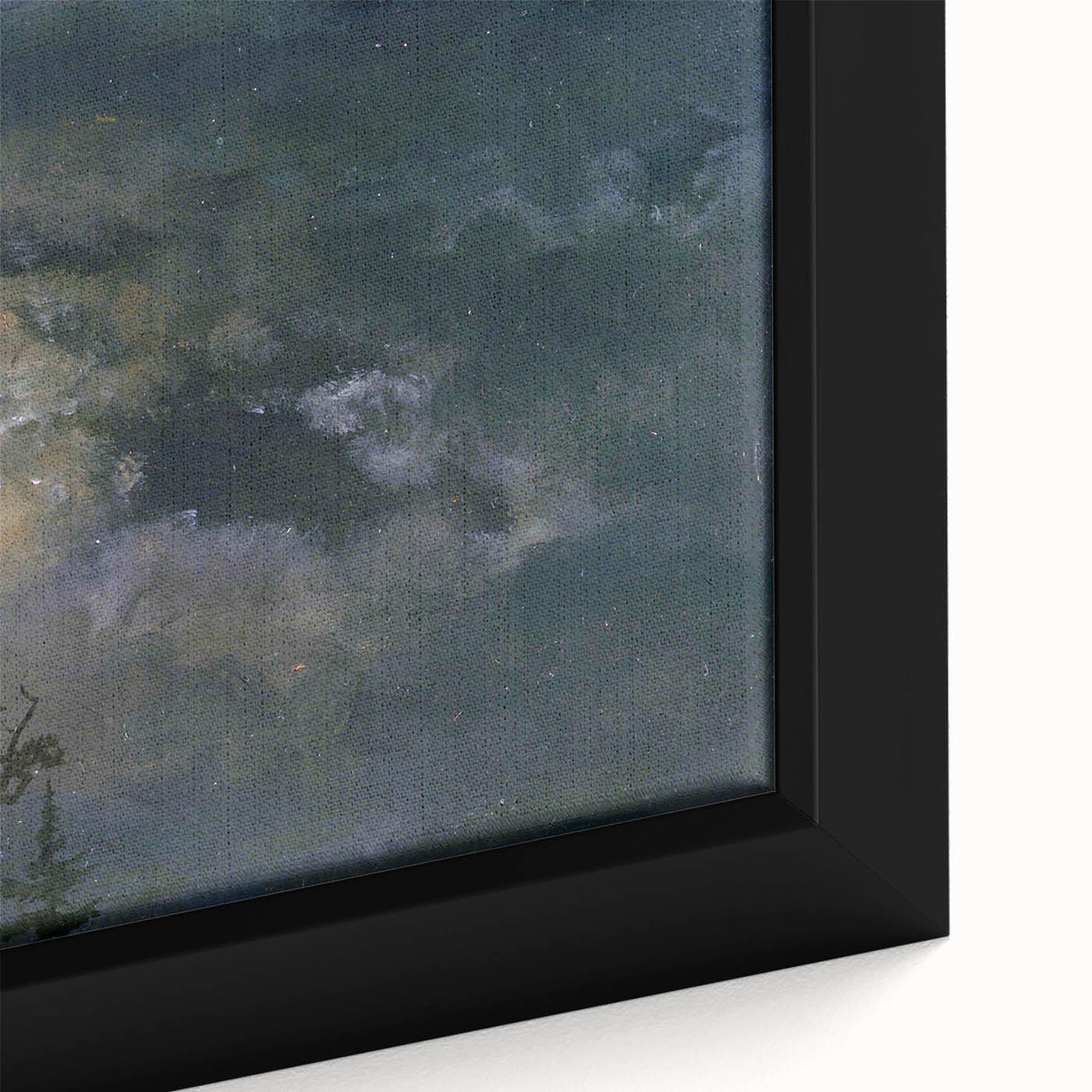 Dark Moody Wall Art - Atmospheric Moonlit Sky for Dramatic Interiors