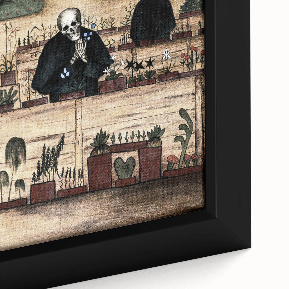 Dark Moody Wall Art - Garden of Skulls - Dramatic Art Prints