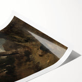 Dark Moody Wall Art | Serene Landscape with Figure in Dramatic Tones