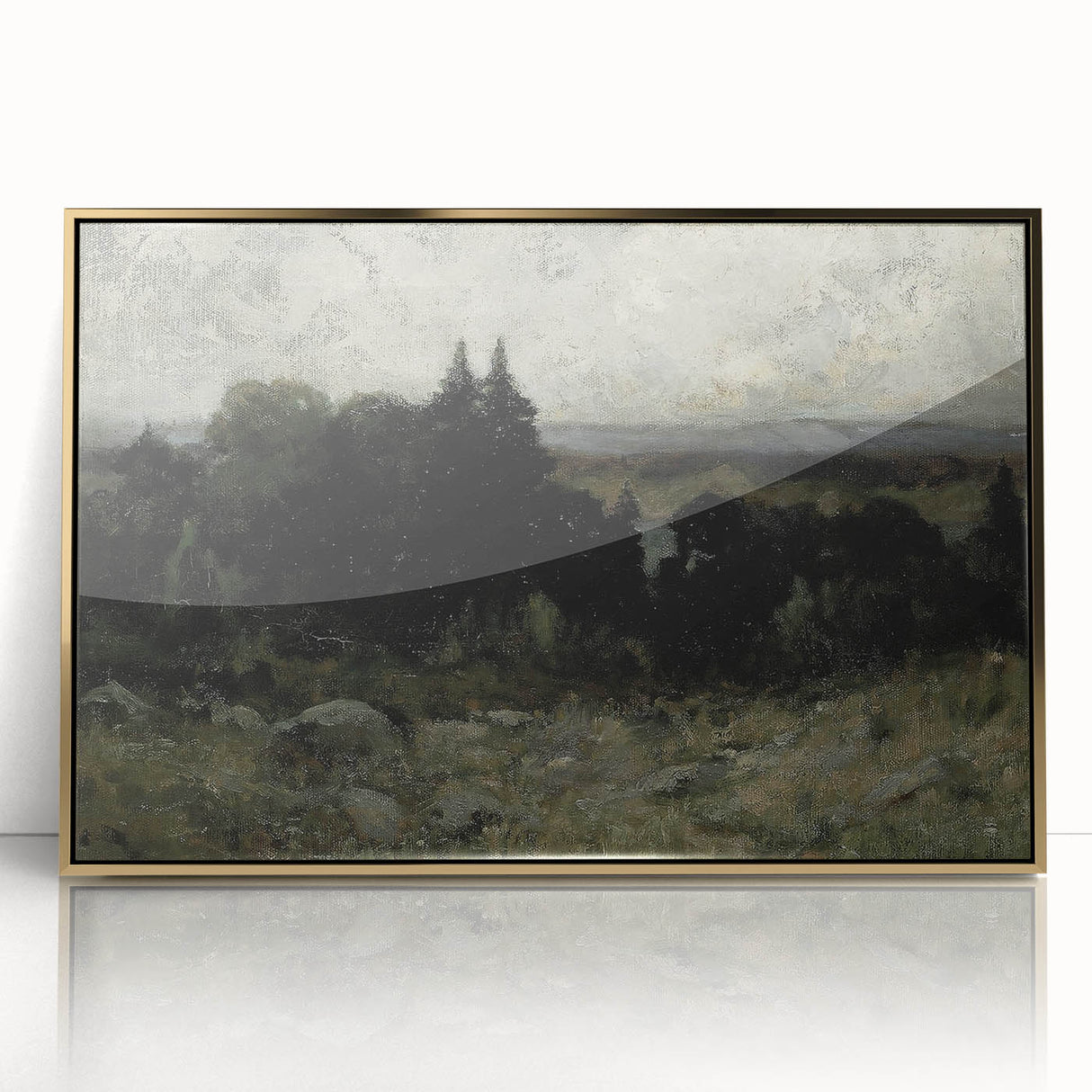 Dark Moody Wall Art - Misty Forest Landscape - Moody Art Prints
