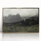 Dark Moody Wall Art - Misty Forest Landscape - Moody Art Prints