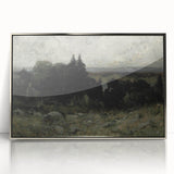 Dark Moody Wall Art - Misty Forest Landscape - Moody Art Prints
