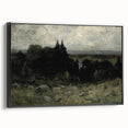 Dark Moody Wall Art - Misty Forest Landscape - Moody Art Prints